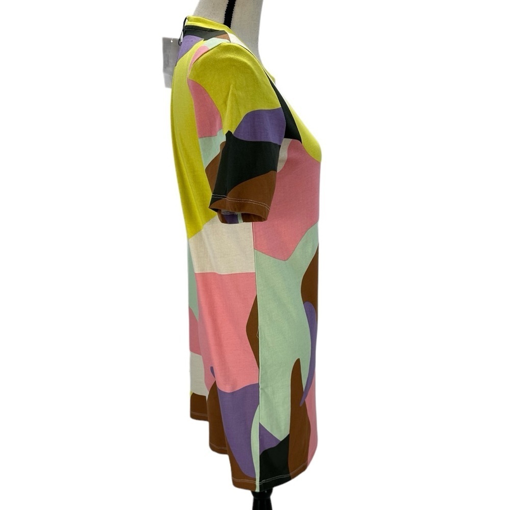 Sanctuary Short Sleeve Crew Neck Color Block T-Shirt Dress - size XXS - Picture 2 of 9